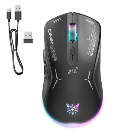 ONIKUMA CW917 RGB Dual Mode Wired + 2.4GHz Wireless Mouse