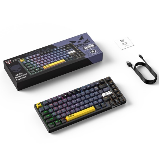 ONIKUMA G58 Hot-Swappable 82-Key RGB Wired Mechanical Gaming Keyboard