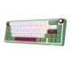Royal Kludge RK R65 Brown Switch RGB Hot Swappable Mechanical Keyboard- GREENSAND 