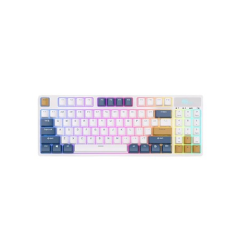 Royal Kludge RK89 Tri Mode Hot Swappable RGB Mechanical Keyboard- White