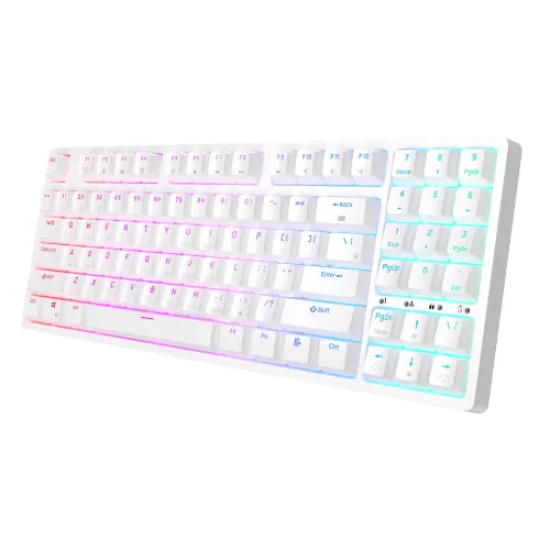 Royal Kludge RK92 Tri Mode RGB 92 Keys Hotswappable Mechanical Brown Switch Gaming Keyboard