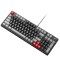T-Wolf T50 Hotswappble Wired RGB Mechanical Gaming Keyboard - Black Grey