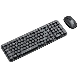 T-Wolf TF350 Wireless Keyboard Mouse Combo- Black