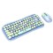 T-Wolf TF660 Wireless Keyboard Mouse Combo Blue